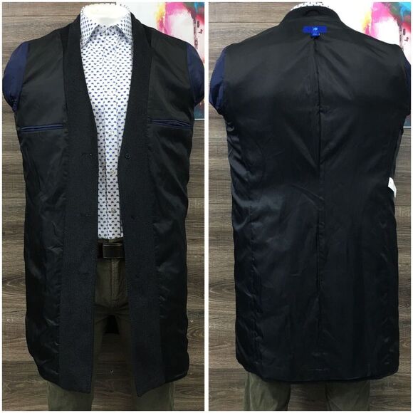 EGARA Mens Overcoat‎ Long Coat Jacket Wool Size 40L Sport Casual Blazer - Picture 12 of 12